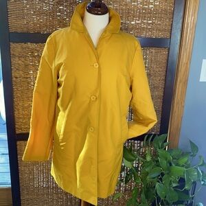 Karen Kane Small yellow trench coat